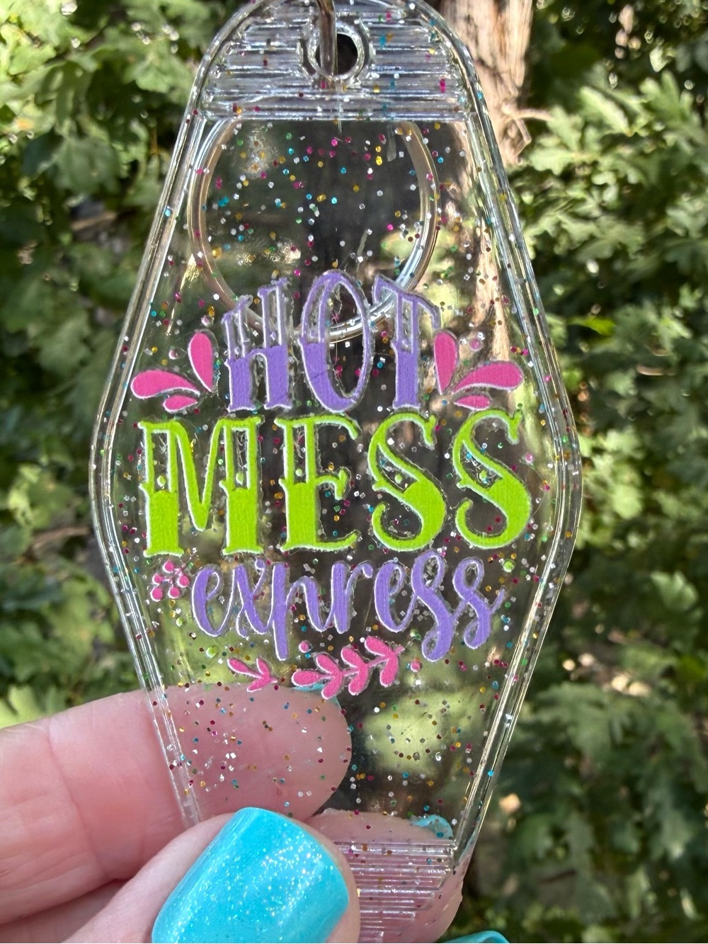 Vintage style motel key 3.5 inch keychain humorous gift idea